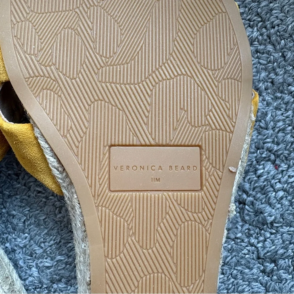 Veronica Beard Ivy Woven Wedge Espadrille Sandals in Saffron Yellow 11